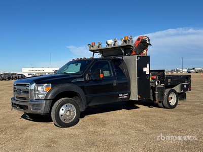 2014 Palfinger PK 6501 Knuckle Boom on 2015 Ford F-550 4x4 Extended Cab Boom Truck