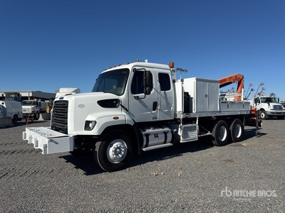 2013 Palfinger PK1200 1200 lb Knuckle Boom on 2014 Freightliner 108SD 6x4 Extended Cab Boom Truck
