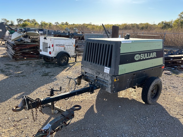 2017 Sullair 185D DPQ KU4F 185 cfm Mobile Air Compressor