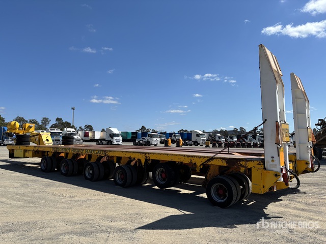 1997 Drake 6 Rows of 8 Hydraulic Widening Steerable Platform w/ 2008 ...