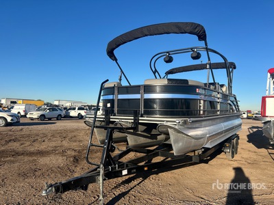 2025 Cape Cod Boat & Sport Tritoon Ultralounge 25 ft Pontoon Boat w/2022 Fabrique Par Trailer