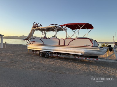 2024 Aloha Tritoon Double Decker 30 ft With Water Slide Pontoon Boat