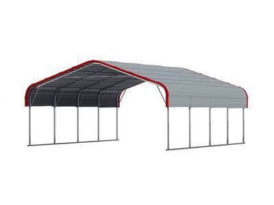 Golden Mount Steel Carport, New light-duty model: M20 (Unused)