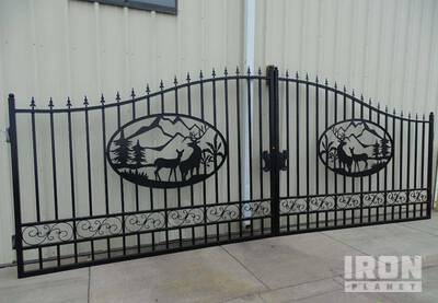 Greatbear 20ft Bi-Parting Wrought Iron Gate With " (Unused)