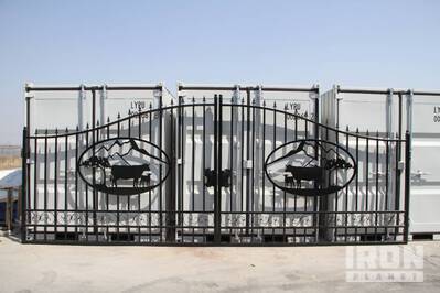 Greatbear 14ft Bi-Parting Wrought Iron Gate with " (Unused)