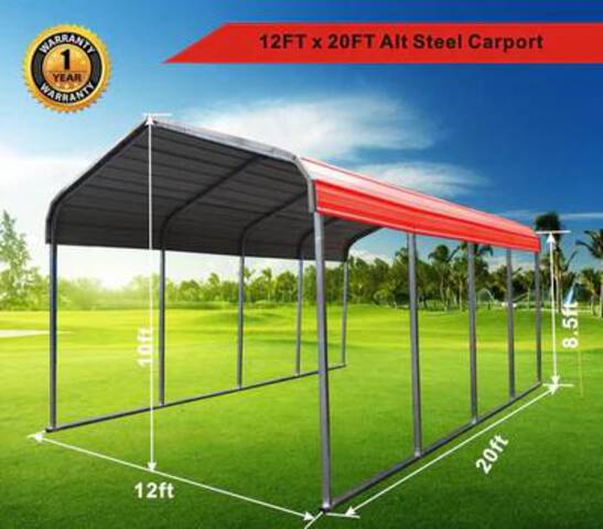Golden Mount Classic Steel Carport (Unused)