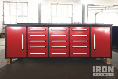 Steelman 10 FT Work Bench 15 Drawers 2 Cabinets R Różne. Osprzęt budowlany