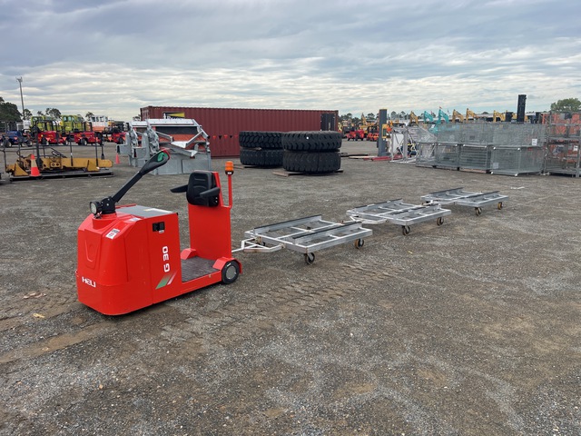 2022 Heli QYD30S Electric Three Wheel Stand-On Baggage Tractor