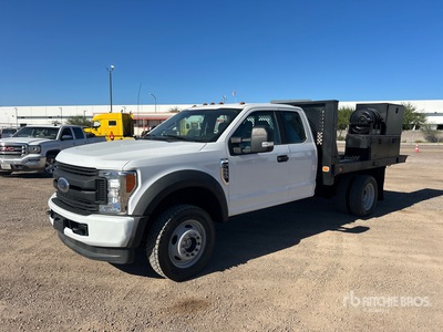 2017 Ford F-550 XL 4x4 Extended Cab شاحنة مسطحة