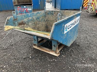 Conquip 1200L Tipping Skip Attrezzatura varia per edilizia