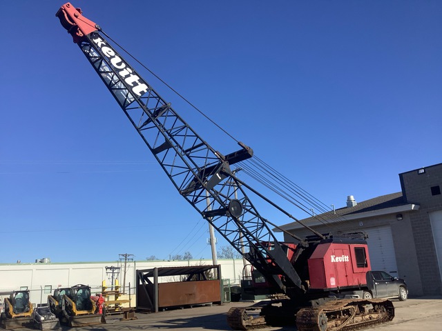 1980 Northwest 50D 50 ton Lattice-Boom Crawler Crane w/Delmag Diesel Pile Hammer