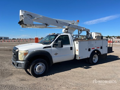 2010 Terex HI-RANGER LT-40 40 ft on 2011 Ford F-550 XL 4x2 バケツトラック