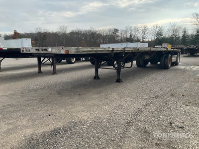 1997 Transcraft Eagle W2 45 ft T/A Spread Axle Flatbed Trailer