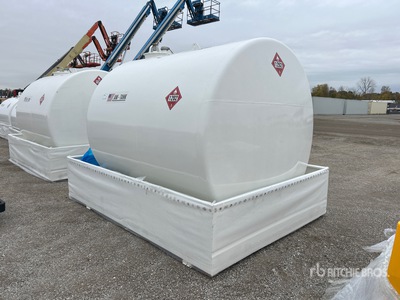 2025 AM Tank 2300N 2376 gal Skid Mounted Steel Fuel Tank (Unused)