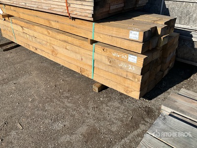 Quantity of (25) 4 in x 8 in x 12 ft Southern Yellow Pine Lumber