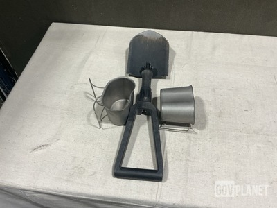 (49) Water Canteen Cups, (11) Entrenching Hand Tools & Assorted Items