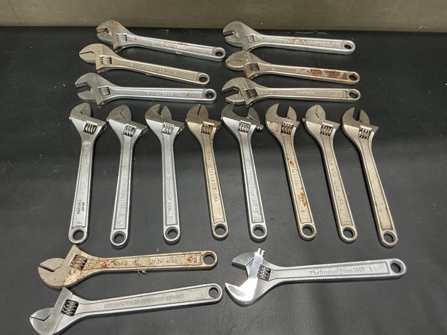 (17) Adjustable Wrenches