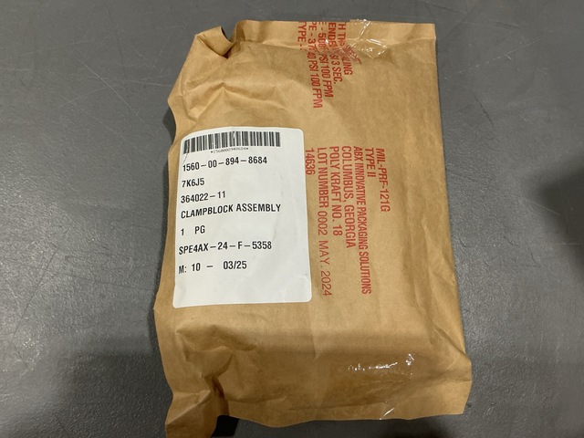 (15) Aeroforce Logistics 364022-11 Clampblock Assemblies (15) Aeroforce Logistics 364022-11 Clampblock Assemblies