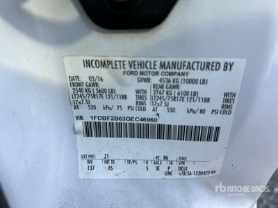 2016 Ford F-250 XL 4x4 Utility Truck