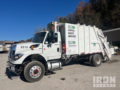 2011 International 7400 Deluxe 4x2 Rear Loader Waste Collection Truck
