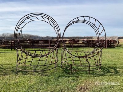 Quantity of (4) Round Bale Alimentatore bestiame