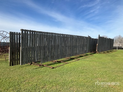 Quantity of (5) 40 ft x 8 ft Free Standing Wind Fence