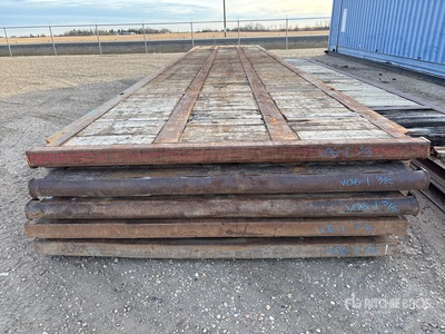 Quantity of (5) 8 Ft x 40 Ft Rig クレーンマット