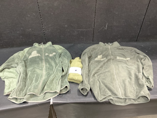 (1) Cold Weather Parka Liner, (4) Pairs of Socks & (45) Cold Weather Jackets