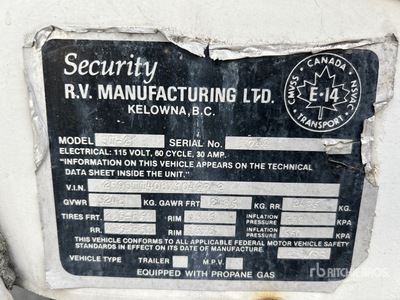 1999 Security Travel Trailer