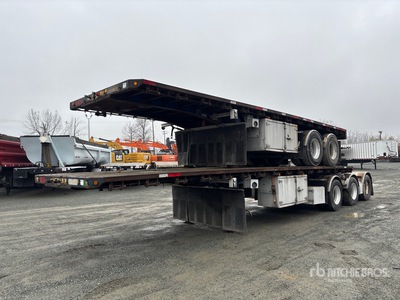 2015 Lode King 32 ft Tri/A Super B-Train Lead Flatbed Trailer