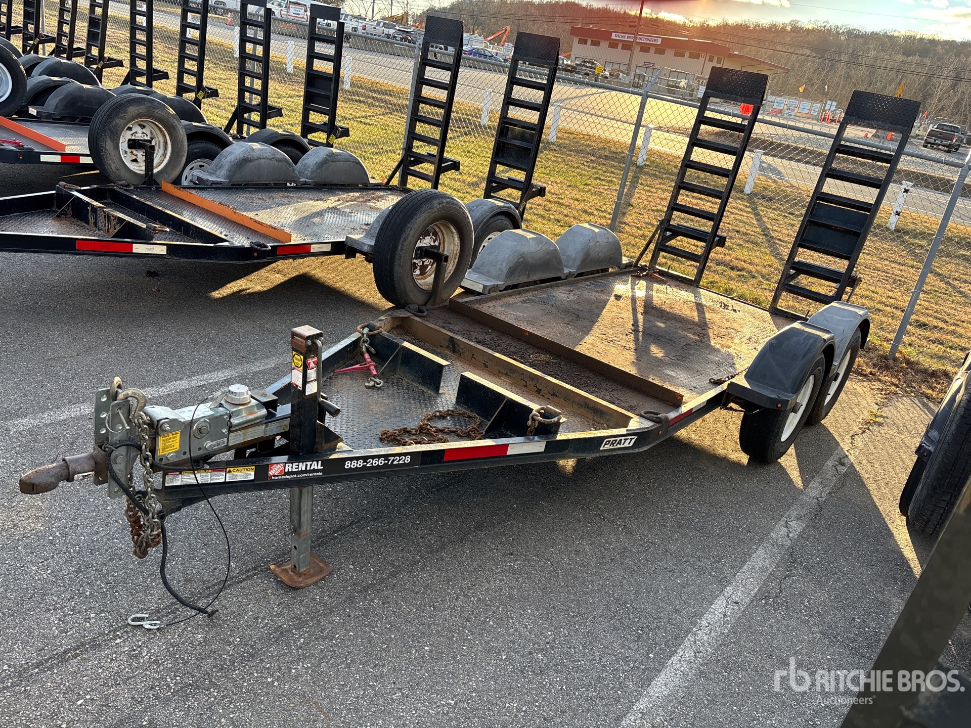 2019 Pratt Industries CP0510 10 ft T/A Equipment Trailer