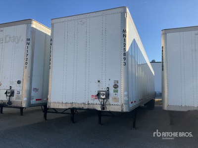 2012 Wabash DVCVHPC 53 ft x 102 in T/A Van Trailer