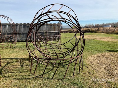 Quantity of (2) Round Bale Livestock Feeder