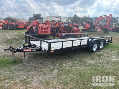 2024 (unverified) Orange Line TU70-20BK4AR2B 20 ft T/A Utility Trailer