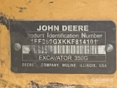 2019 John Deere 350GLC Excavatrice sur chenilles