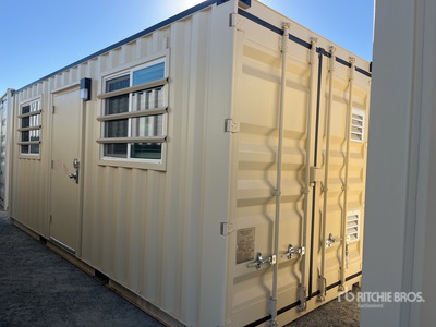 20 ft x 8 ft Storage Container Mobile Office (Unused)