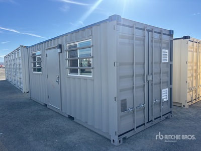 20 ft x 8 ft Storage Container Mobile Office (Unused)