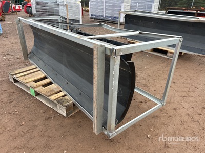 2025 Greatbear 7 ft 2 in 2 Way Snow Plow - Fits Skid Steer Loader (Unused)