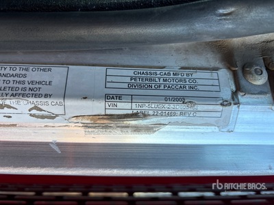 2003 Peterbilt 379 10x4 Camion à benne quatre essieux