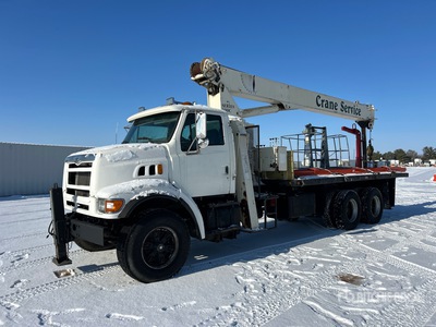 1998 National Crane 34000 lb Straight Boom on 1998 Ford LT8501 6x4 Boom Truck
