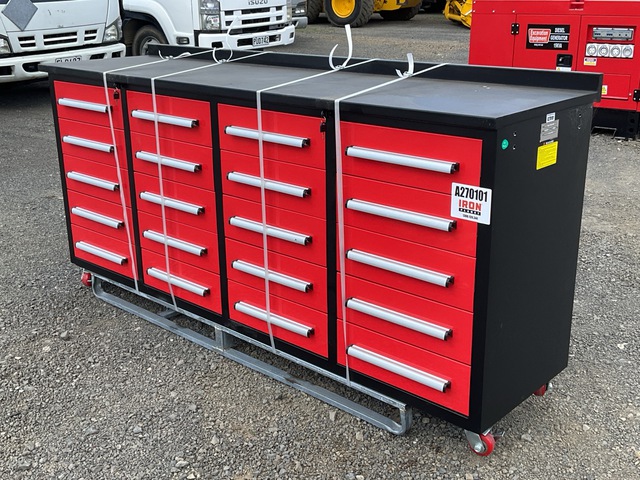 2250 mm 20-Drawer Workbench (Unused)