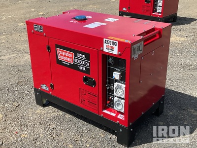10 kVA Mobile 10 KVA Single Phase Generator Set (Unused)