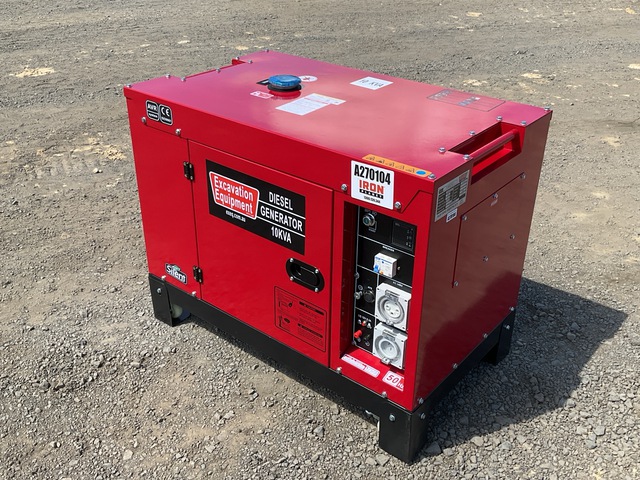 2024 EXEQ 10-1 10 kVA Skid-Mounted Generator Set (Unused)