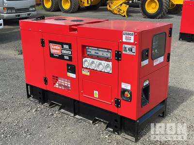 15 kVA Skid-Mounted 15 KVA-3 (3 Phase / Single Phase) Generator Set (Unused)