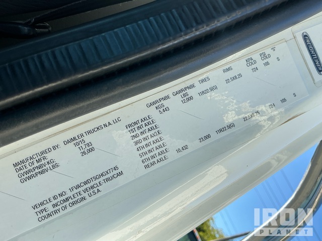 CAMIóN CHASIS 2016 FREIGHTLINER M2106