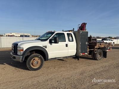 2008 Fassi F50A23 4773 lb Knuckle Boom on 2009 Ford F-550 XL 4x4 Extended Cab Boom Truck