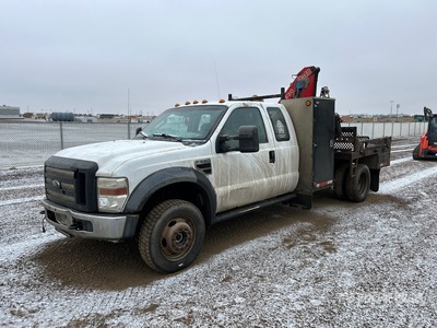 2008 Fassi F50A23 4773 lb Knuckle Boom on 2009 Ford F-550 XL 4x4 Extended Cab Kranwägen