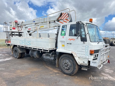 1989 ABBEY EQUIPMENT P/L SW500 45 Pro 10 227 kg Knuckle Boom on Isuzu 4x2 Camion à flèche