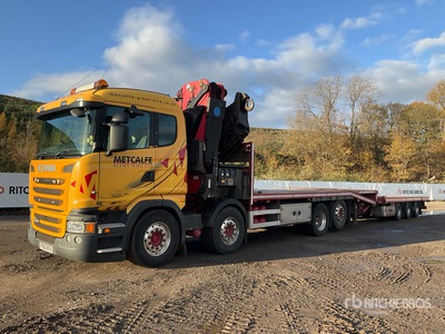 2013 Scania R480LB C/W Effer 685/5S Crane - Beavertail T/A Sleeper Truck Tractor