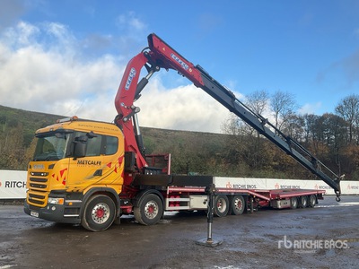 2013 Scania R480LB C/W Effer 685/5S Crane - Beavertail T/A Sleeper Truck Tractor